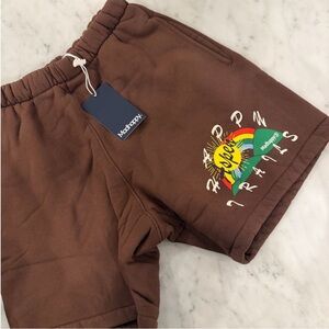 Madhappy Happy Aspen Trails Drawstring Sweat Shorts Size Medium NWT